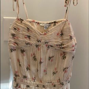 Cute floral tie top